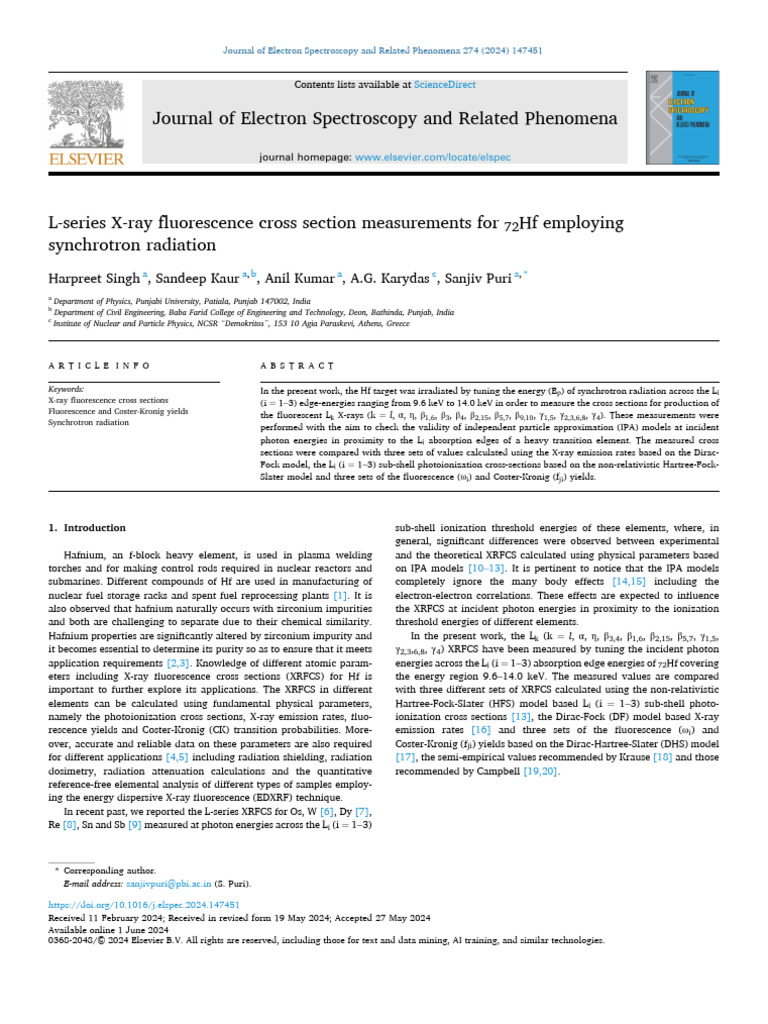 HF Paper PDF | PDF | X Ray | Molecular Physics