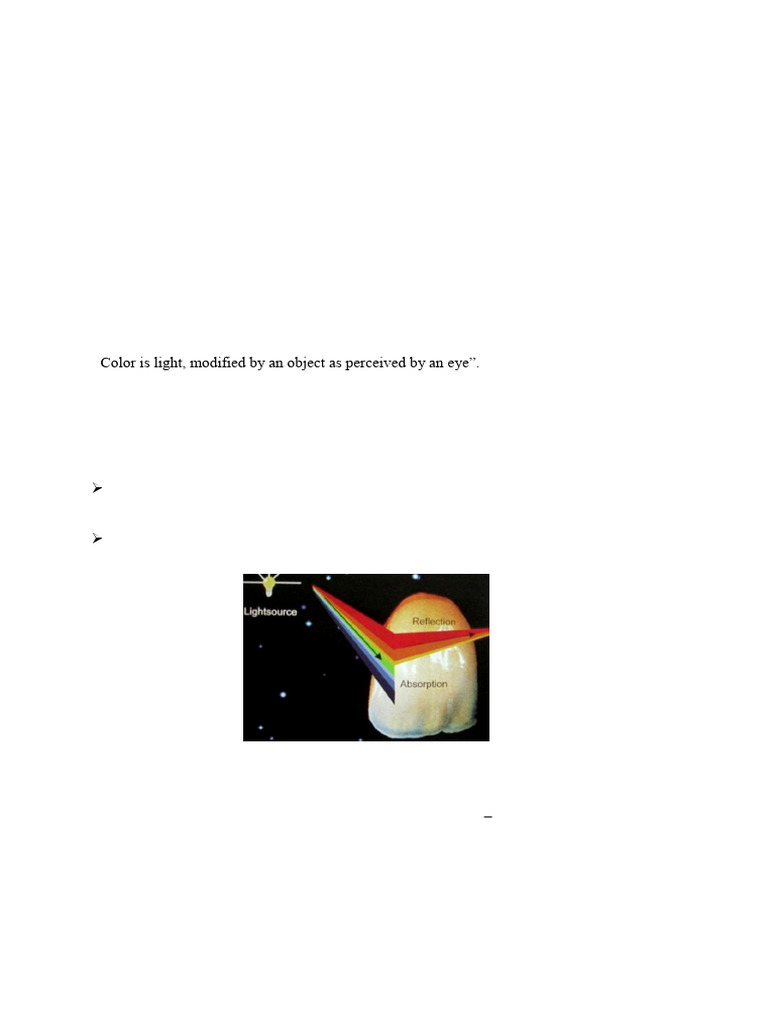 Shade Selection in Fixed Prosthodontics | PDF | Color | Light