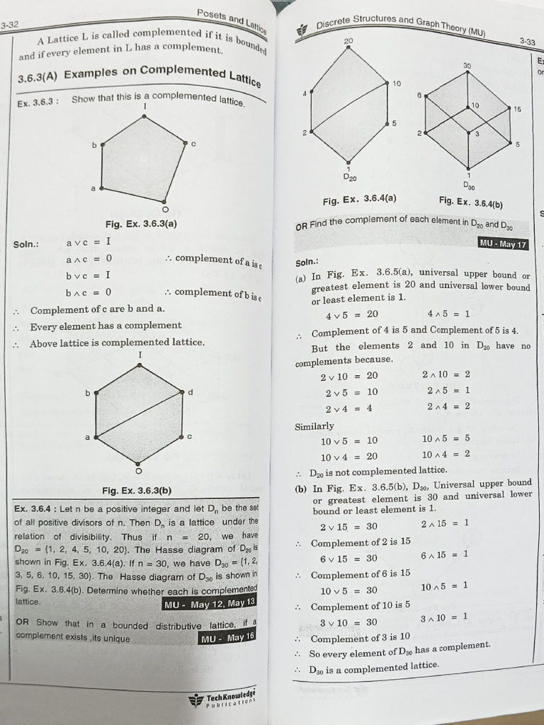 Lattice Examples and Hasse Diagrams | PDF | Combinatorics | Graph Theory