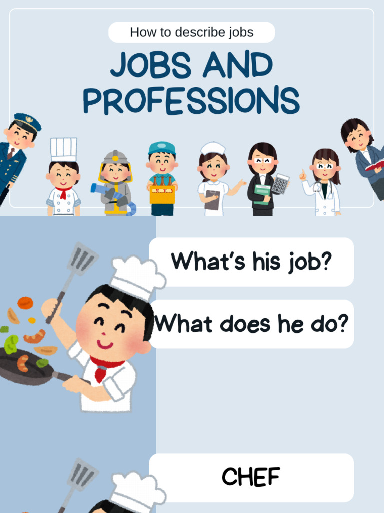 Jobs and Professions Vocabulary Guide | PDF
