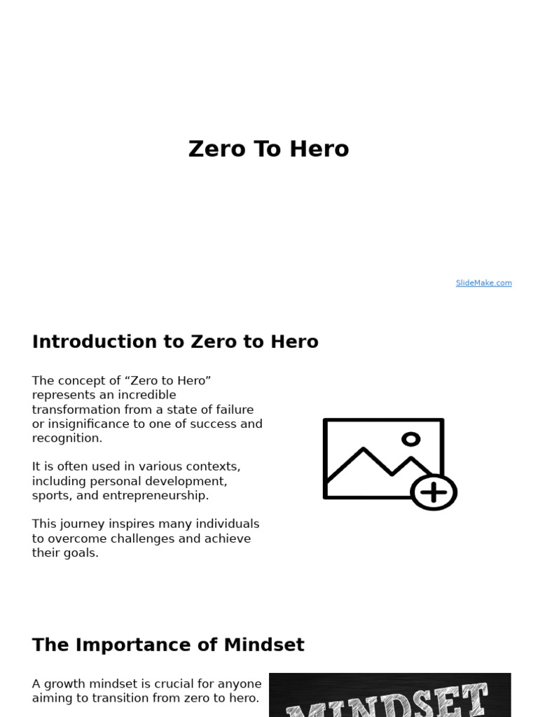 Zero To Hero | PDF | Mindset | Psychological Resilience