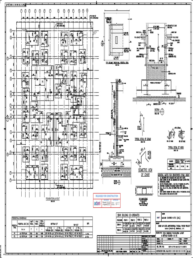 552p-E-Twn-Mn-Dc-F-V-0001d - R0 - 2BHK Building Foundation Layout ...