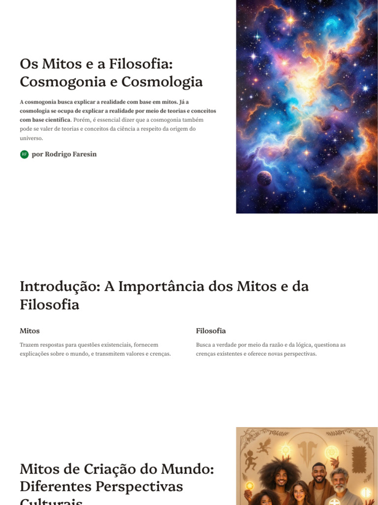 Cosmogonia e Cosmologia na Filosofia | PDF | Cosmologia | Universo