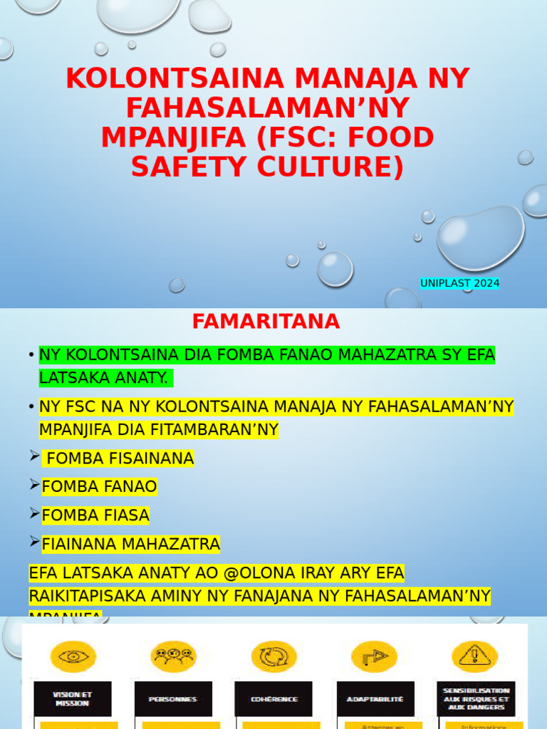 Food Safety Culture | PDF