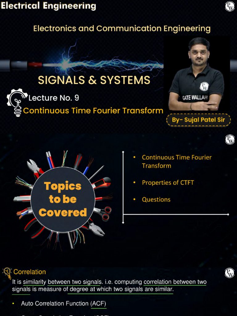 Continuous Time Fourier Transform 09 - Class Notes-By Sujal Sir | PDF