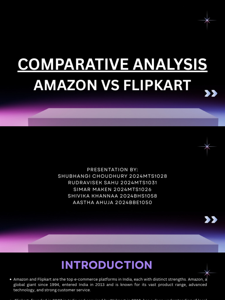 Amazon vs Flipkart: A Comparative Study | PDF | Brand | Advertising