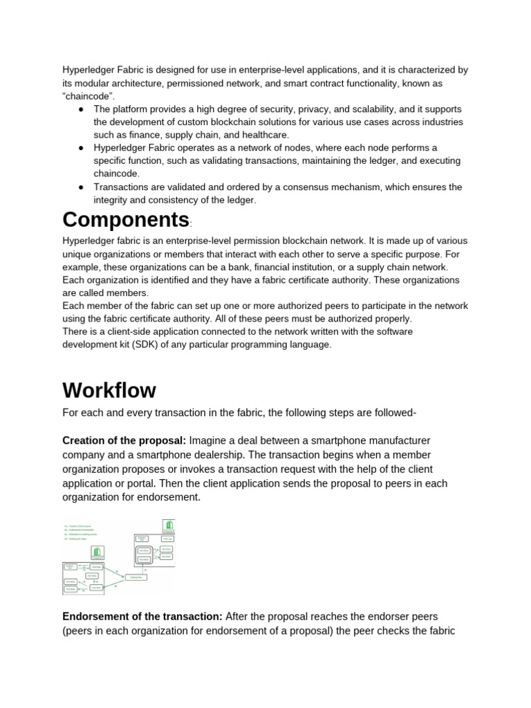 Overview of Hyperledger Fabric Architecture | PDF | Computer Network ...
