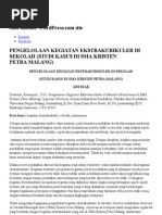 Download PENGELOLAAN KEGIATAN EKSTRAKURIKULER DI SEKOLAH STUDI KASUS DI SMA KRISTEN PETRA MALANG  desiwidiasari by Esemka Alhasanah SN85752744 doc pdf
