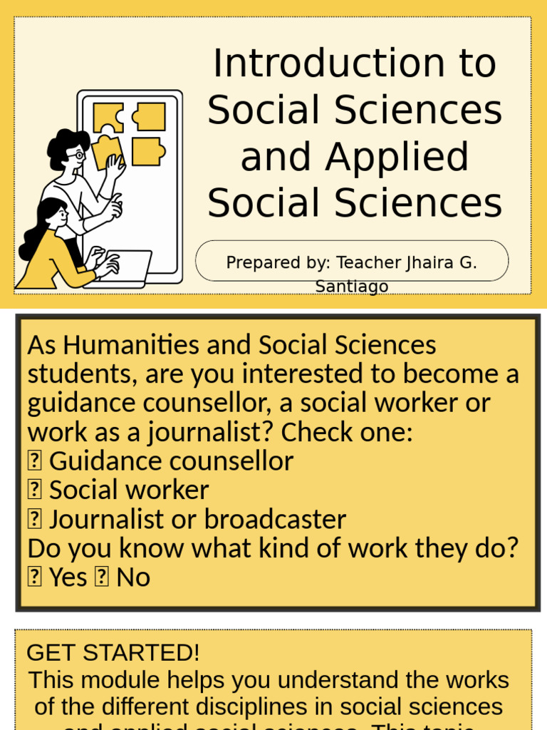 DIASS Introduction To Social Sciences and Applied Social Sciences | PDF ...