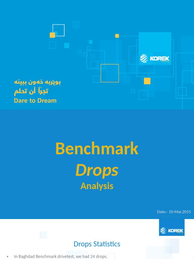 Benchmark Drive Test Drop Analysis | PDF