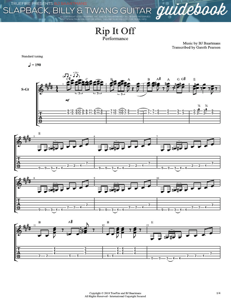 Rip It Off - Performance | PDF