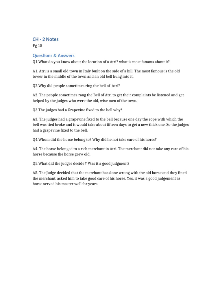 CH2 - Notes 4th | PDF