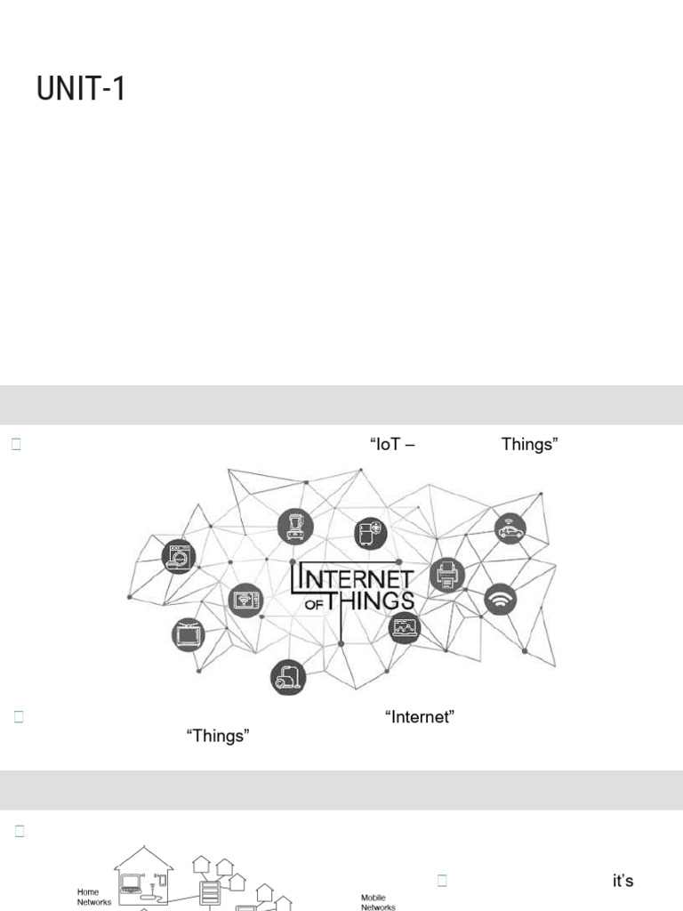 IoT - Unit-1 - Introduction To IoT | PDF | Internet Of Things | Cloud ...