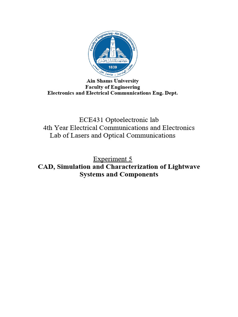 Simulation and Characterization of Laser | PDF | Laser | Diode