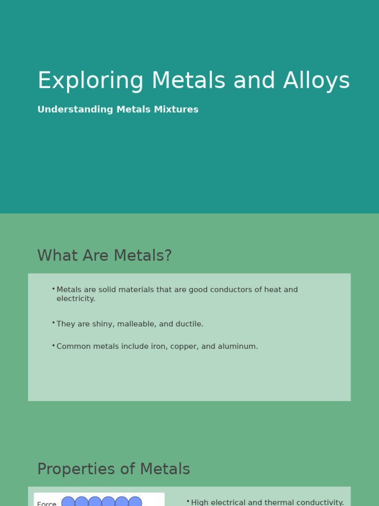 Metals and Alloys: Properties and Uses | PDF | Alloy | Metals