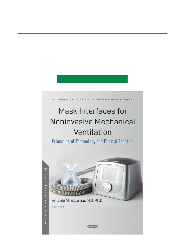 Noninvasive Ventilation Mask Interfaces | PDF | Human Nose ...