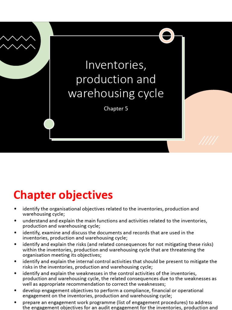 Inventory and Production Cycle Overview | PDF | Inventory | Cost Of ...