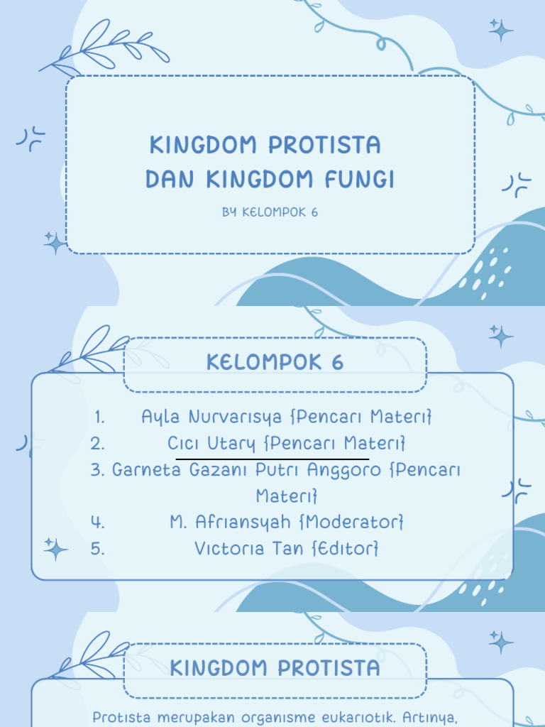 Kingdom Protista Dan Kingdom Fungi | PDF