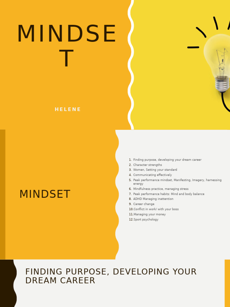 Mindset Strategies for Career Success | PDF