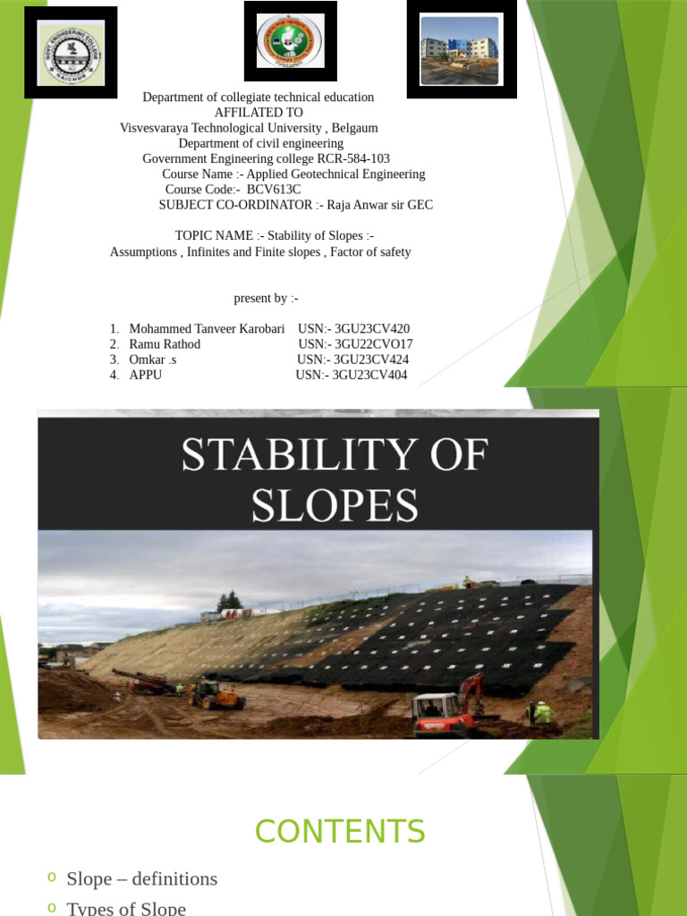 Slope Stability in Geotechnical Engineering | PDF | Landslide | Earth ...