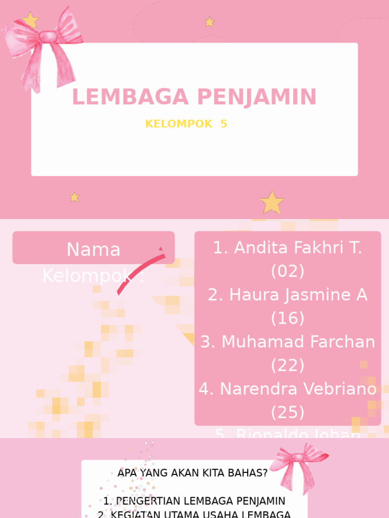 Lembaga Penjamin: Fungsi dan Manfaat | PDF