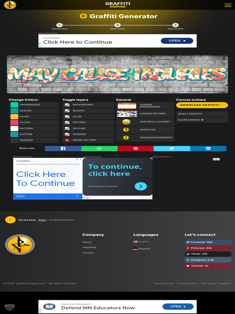 Online Graffiti Generator Tool | PDF
