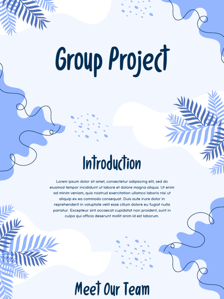 Blue and White Abstract Group Project Presentation - 20250505 - 194651 ...
