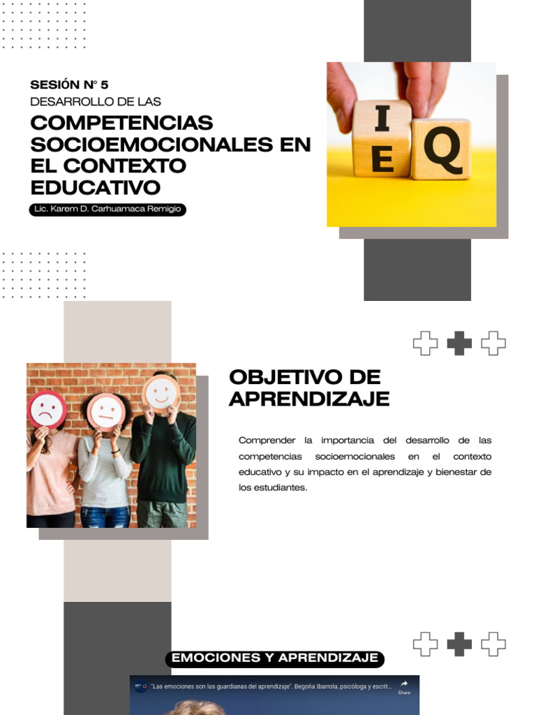 Competencias Socioemocionales en Educación | PDF | Las emociones ...