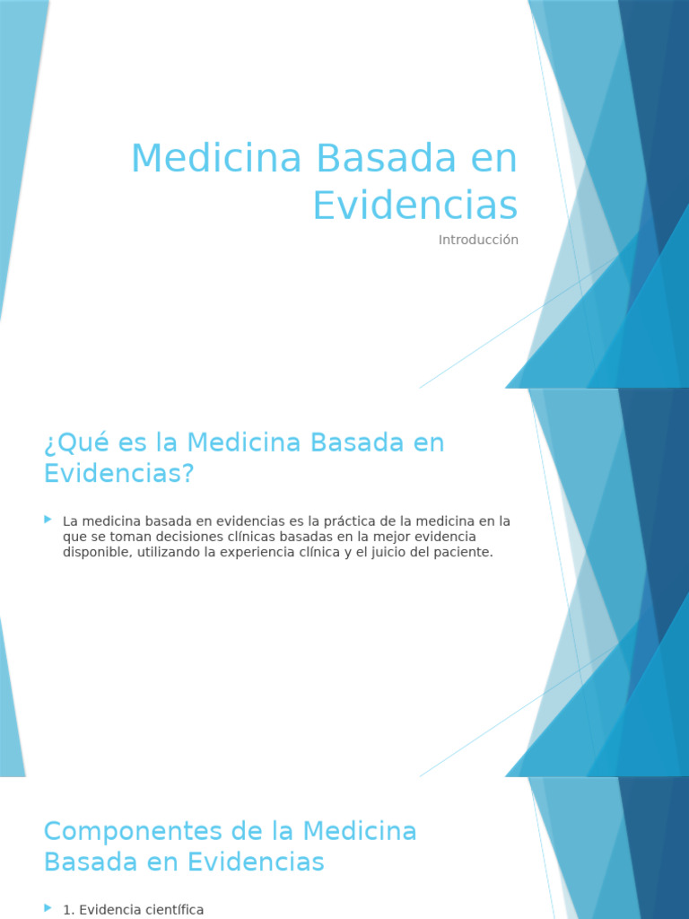 Medicina Basada en Evidencias | PDF | Evidencia basada en medicina ...