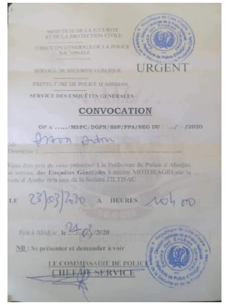 Convocation a Dou | PDF