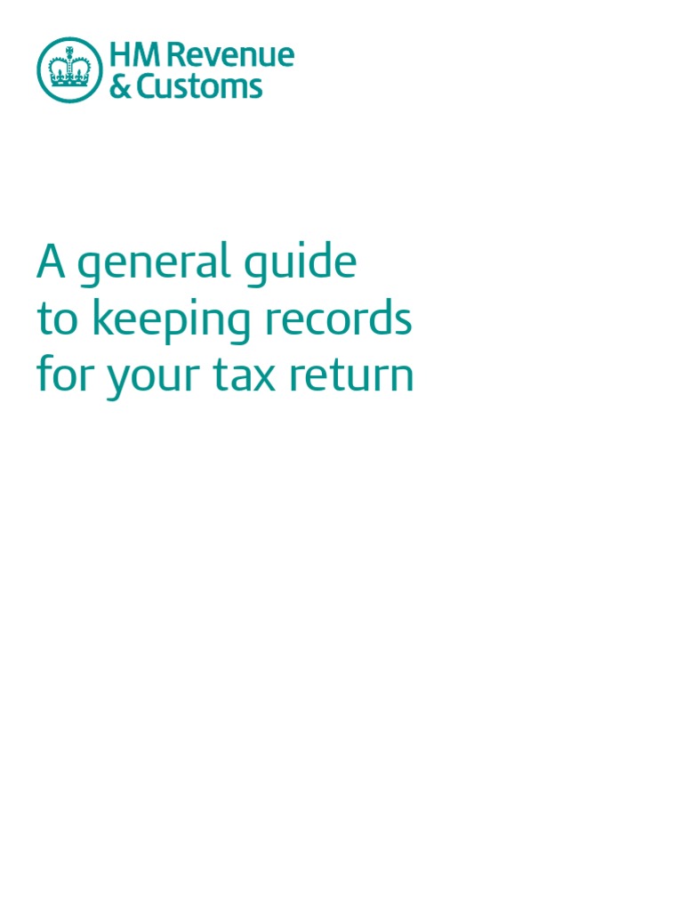 HMRC Keeping Records for Your Tax Return Expense Pension