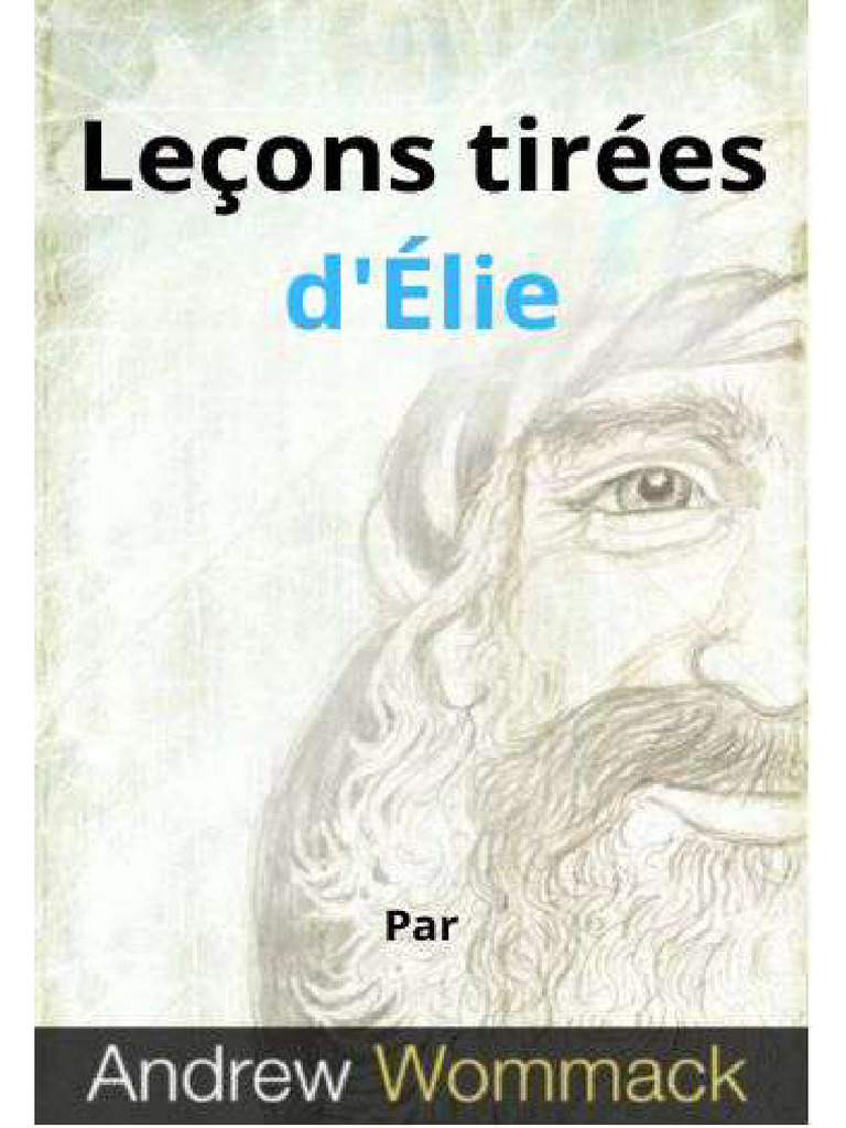Leçons d'Élie : Foi et Audace | PDF | Élie | Livres des Rois
