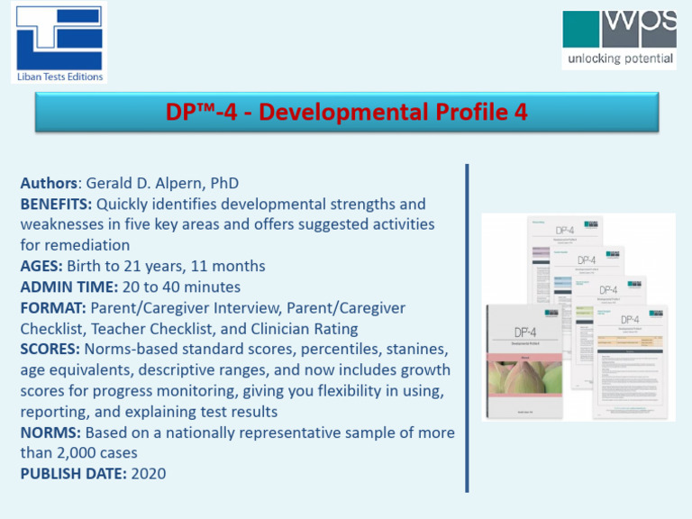 DP-4 Developmental Profile Overview | PDF