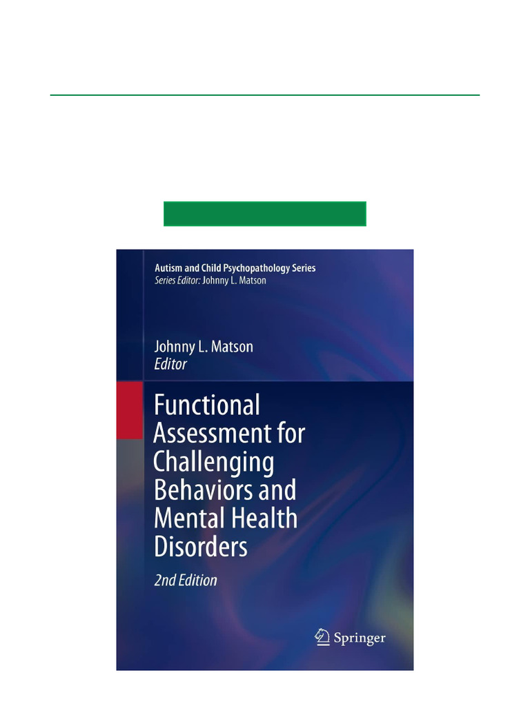 Functional Assessment for Challenging Behaviors | PDF | Mental Health ...