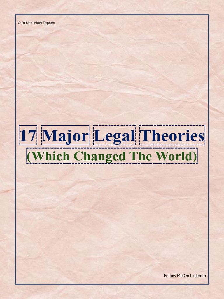 17 Influential Legal Theories Explained | PDF | Restorative Justice ...