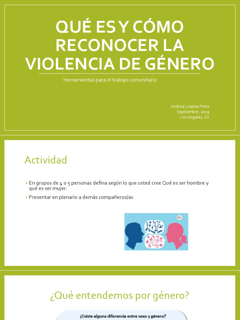 14 - Reconocer La Violencia de Genero - Final | PDF | Violencia ...