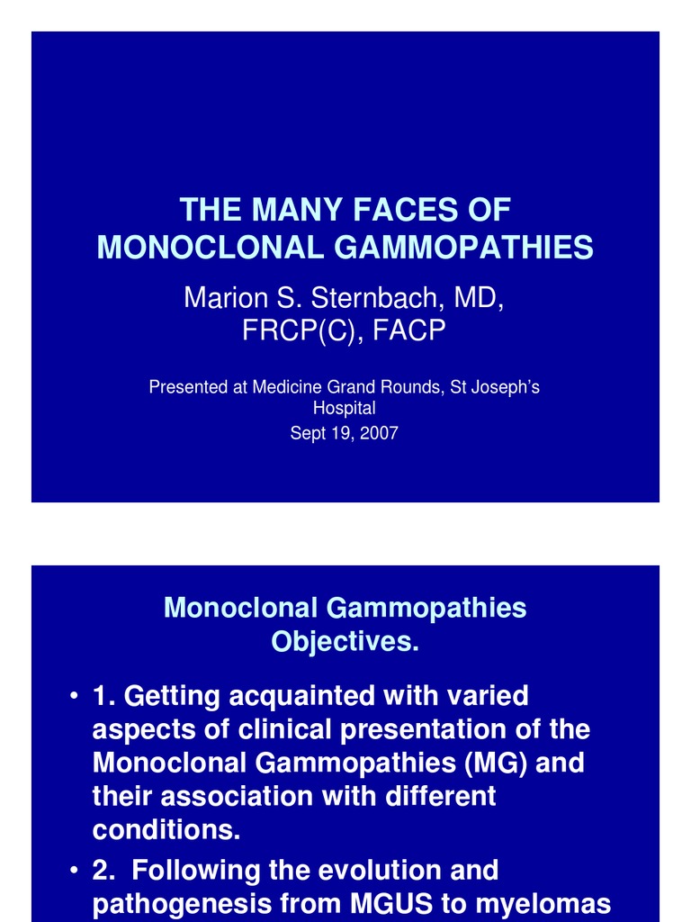 The Many Faces of Monoclonal Gammopathies | Multiple Myeloma | Antibody