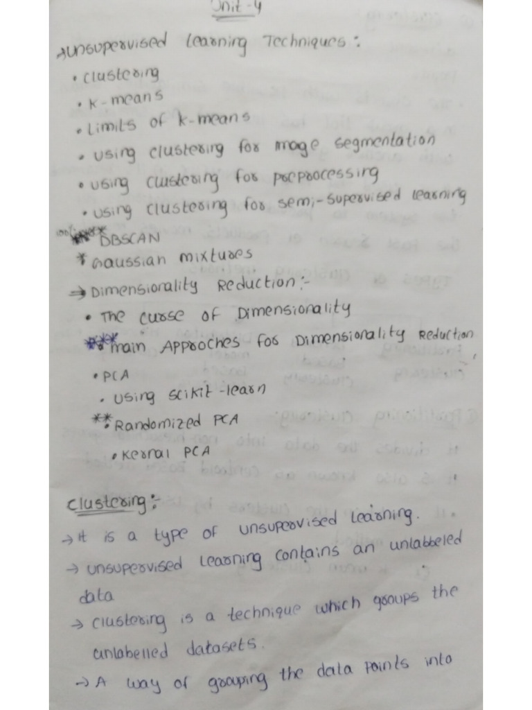 ML Unit 4 | PDF