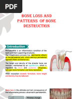 Bone Destruction Patterns in Periodontics | PDF | Periodontology | Bone