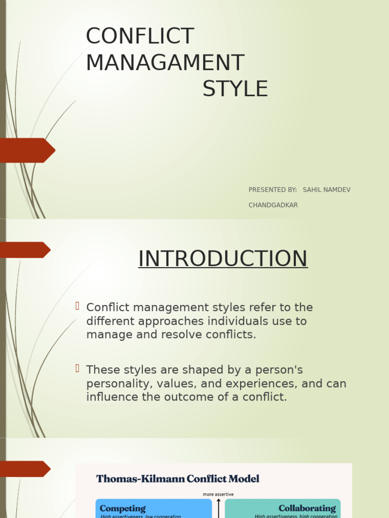 Conflict Managament | PDF