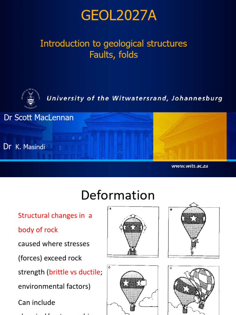 Understanding Geological Structures: Faults & Folds | PDF | Fault ...