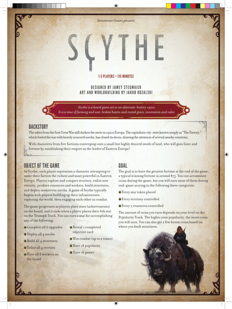 Scythe by Stonemaier Games - A Wargamers Needful Things