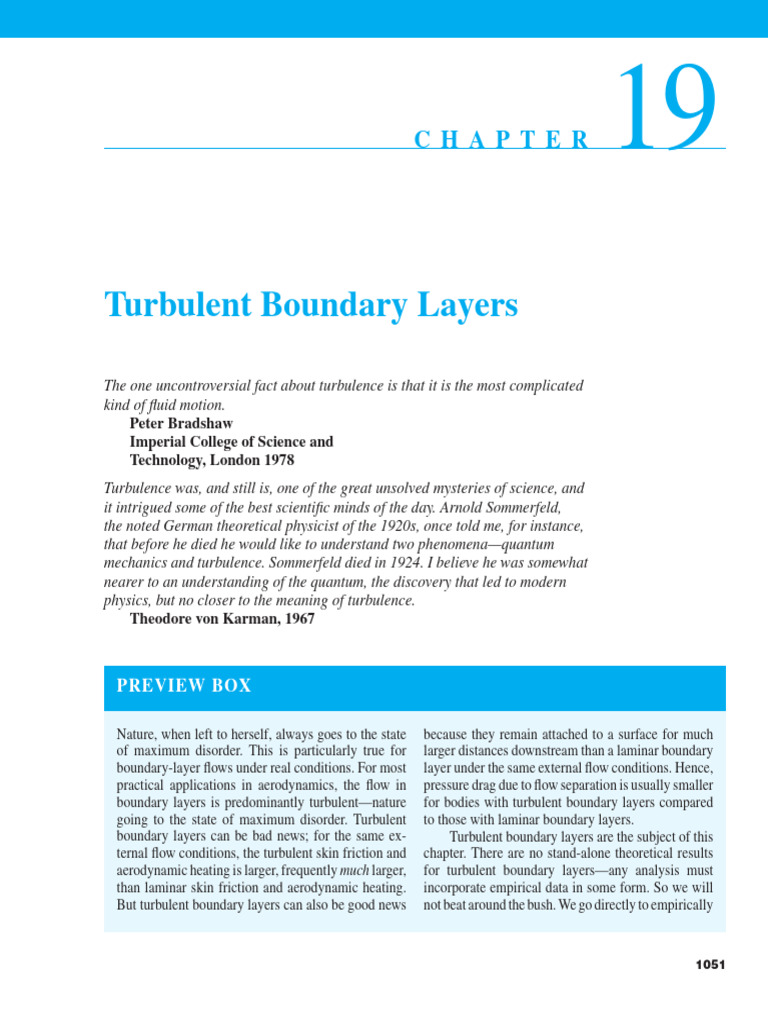 Turbulent Boundary Layer Dynamics | PDF | Boundary Layer | Fluid Dynamics