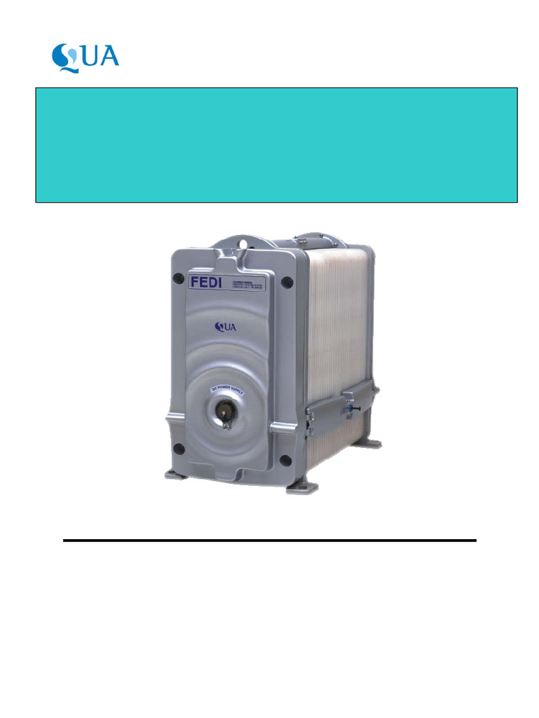 FEDI Stack Operation Manual Guide | PDF | Ion | Electricity