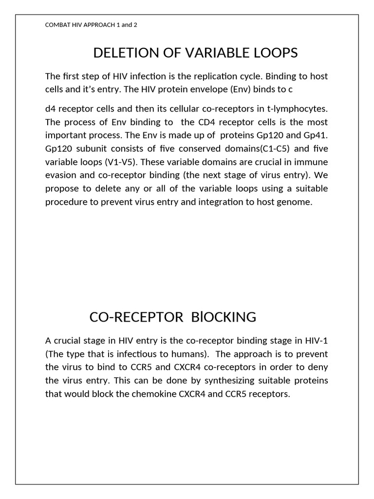 Innovative Strategies to Combat HIV | PDF | Hiv | Virus