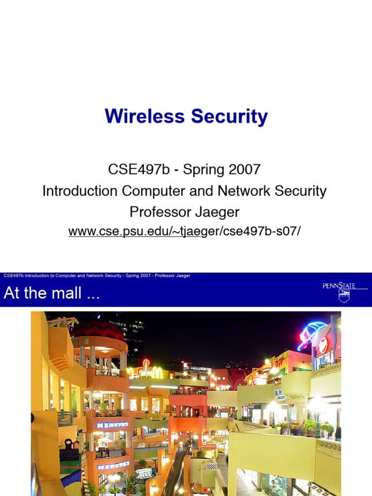 Wireless Network Security Overview | PDF | Cryptography | Network ...