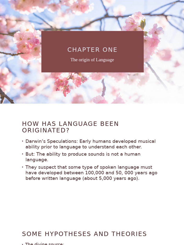 Origins of Human Language Theories | PDF | Larynx | Zoology