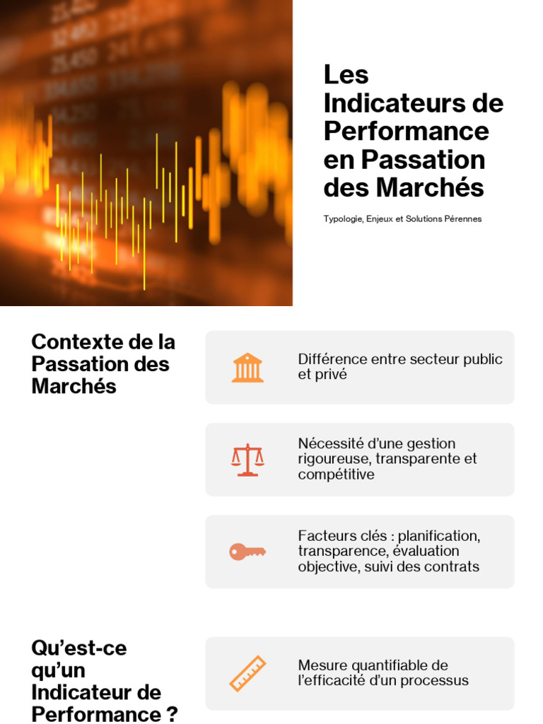 Indicateurs de Performance en Marchés | PDF | Gouvernance | Économie