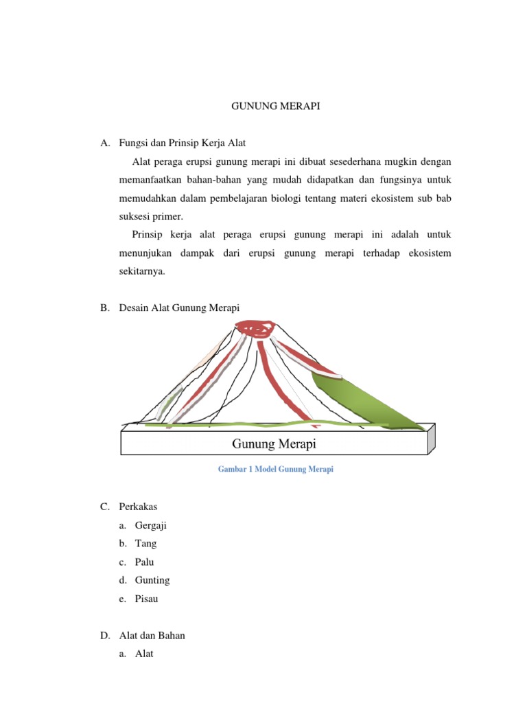 Gunung Merapi | PDF | Sains & Matematika