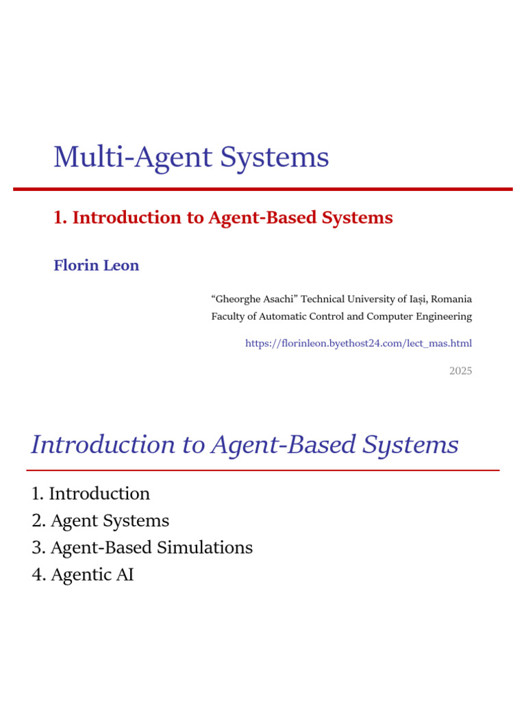 Introduction to Agent-Based Systems | PDF | Computer Programming ...